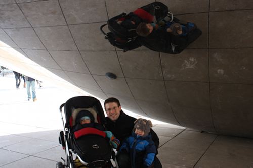 The boys at the bean